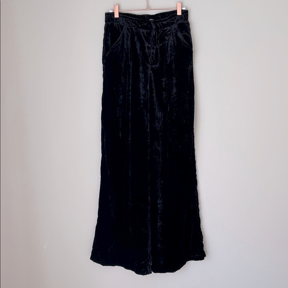 NWOT Velvet Anthropologie Wide-Leg Black Pants